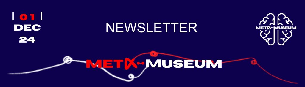 NEWSLETTER TITLE WITH META-MUSEUM LOGO TEXT