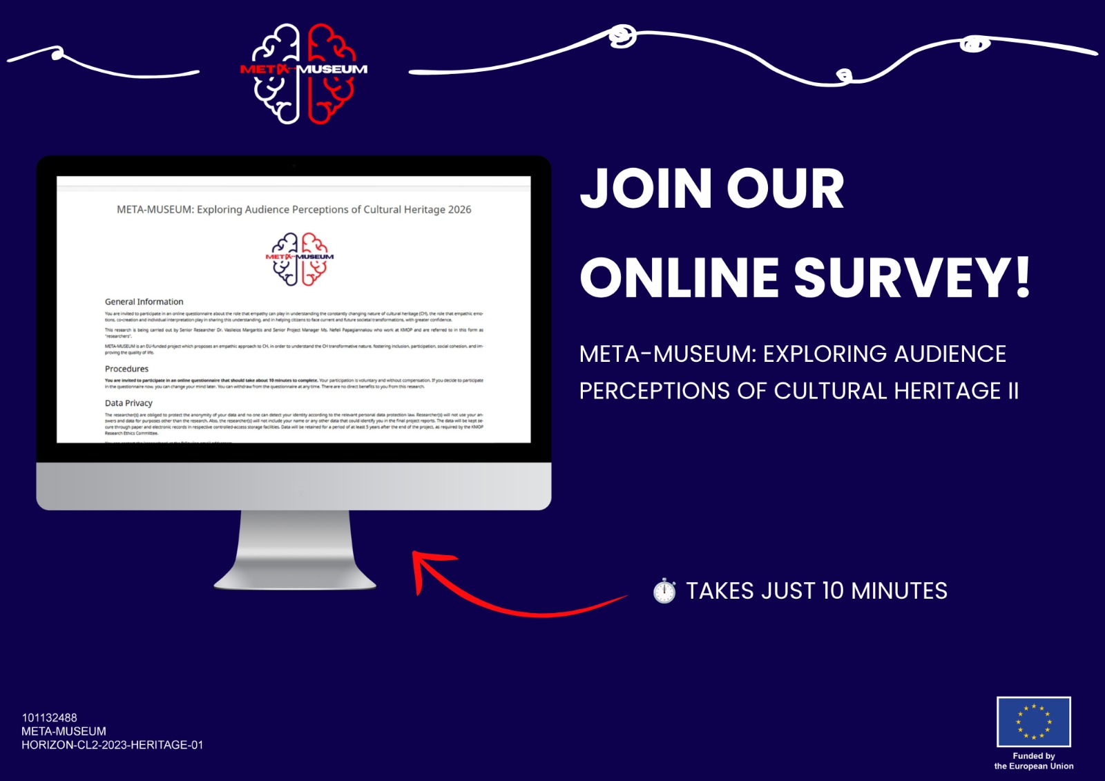 Join our online survey! META-MUSEUM exploring audience perceptions of cultural heritage II